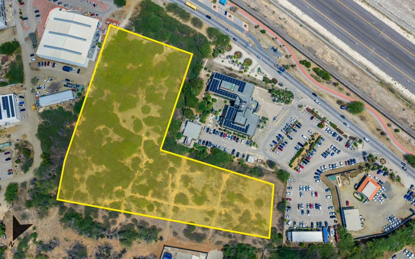 26,200 square meters of property land for sale in Camacuri, Aruba. Near the airport.